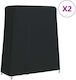 vidaXL Impermeabil Protecție Capac 165x70x185buc în Culoare Negru 2buc