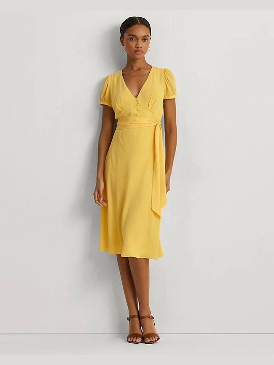 Ralph Lauren Dress Midi Kleid Primrose Yellow