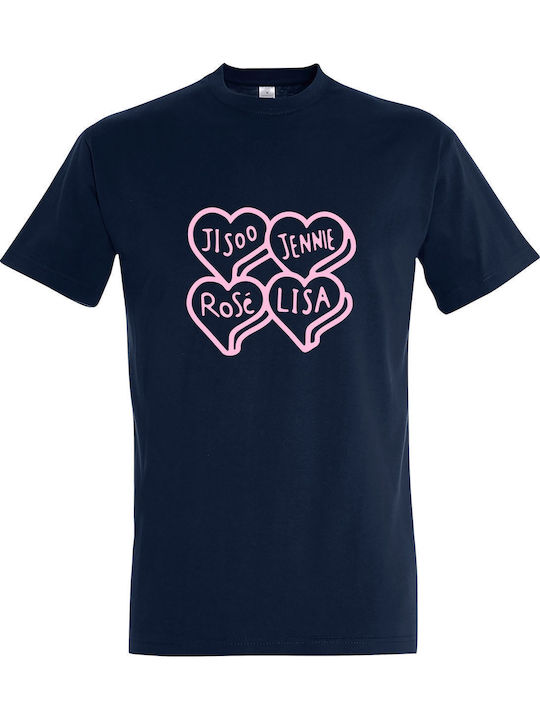アイドル BLACKPINK HEART T-SHIRT TOKYO Kids' T-shirt Black Blackpink Members Names Hearts 6131256