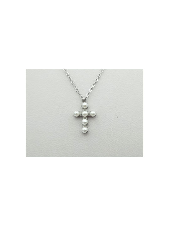 Cross from Steel with Chain