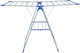 Uncle George Metallic Folding Floor Clothes Drying Rack 133x53cm