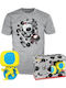 Funko Pop Tee Възрастен Marvel Spider-man Across Spider-verse Spot Blacklight Special Edition Свети в тъмното Бобъл-хед Винилова фигура Тениска M 889698783347