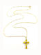 Metrongold Damen Gold Kreuz 14K mit Kette
