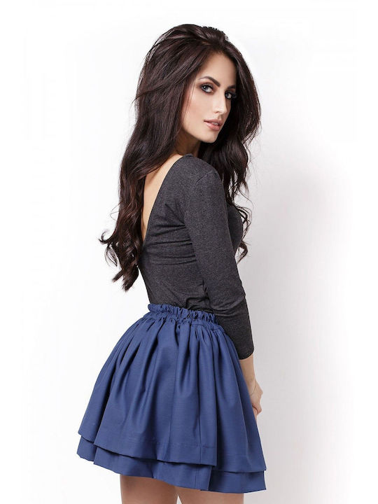 Ivon Mini Skirt in Blue color