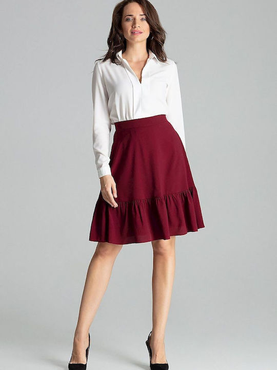 Lenitif Skirt in Red color