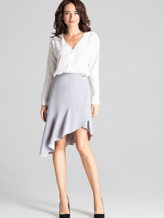 Lenitif Midi Skirt in Gray color