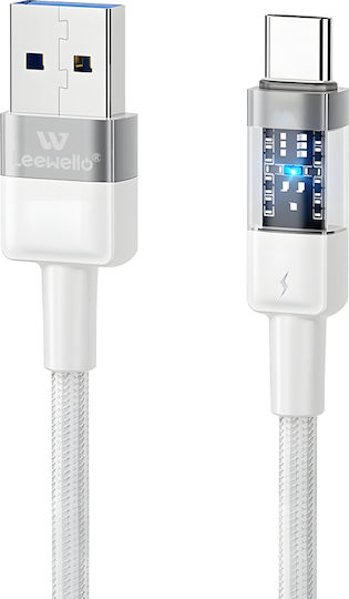 Leewello USB 2.0 Cable USB Type-C Male - USB-A White 1m