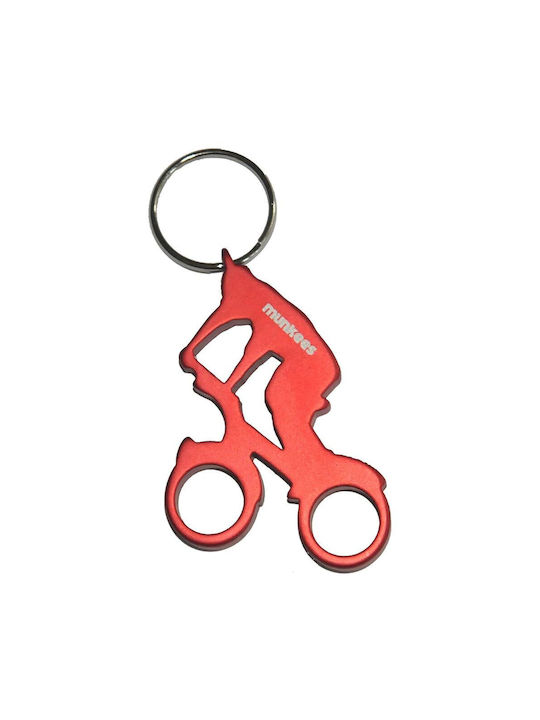 Munkees Keychain Opener Red