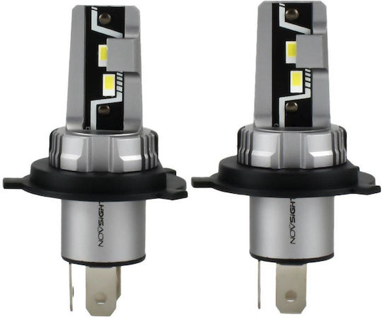NovSight Λάμπες Αυτοκινήτου H4 LED 6500K Ψυχρό Λευκό 12V 50W 2τμχ