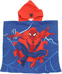 Marvel Poncho de plajă pentru copii Spiderman Albastru