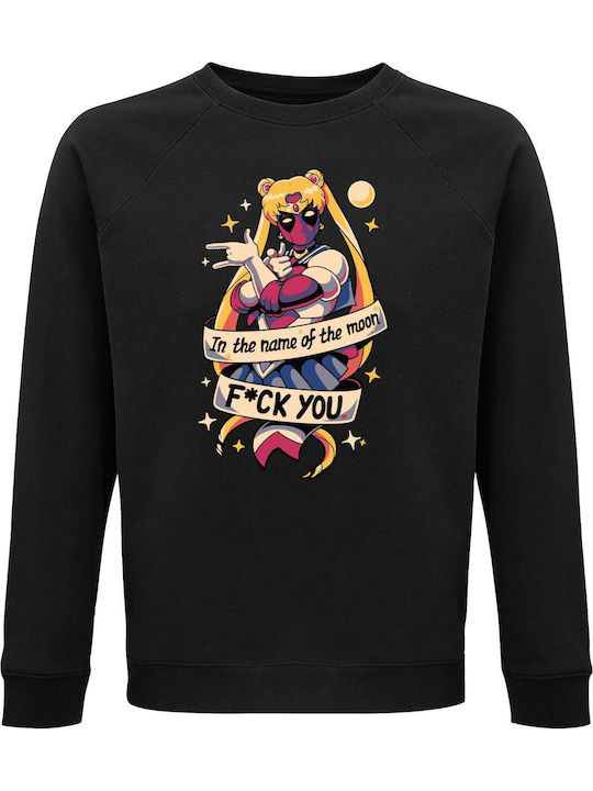 Deadpool Sailor Moon, In The Name Of The Moon Fuck You Sweatshirt Schwarz