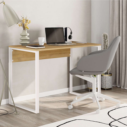 Desk Inna 110x60x75cm Sapphire Oak/white