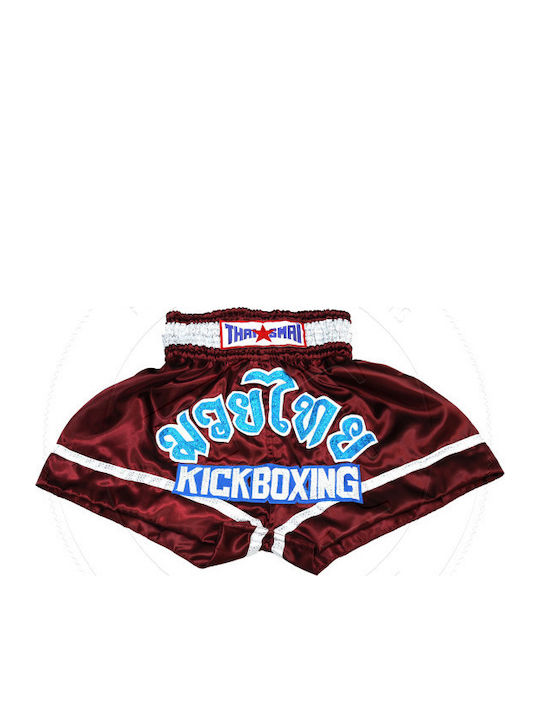 Thai Smai Men's Kick/Thai Boxing Shorts Red