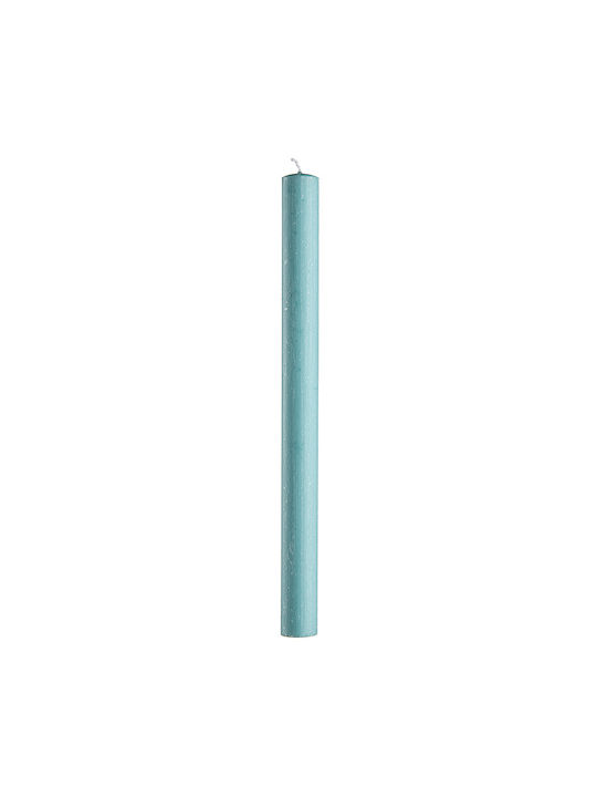 Scented Candle Taper Turquoise 1pcs