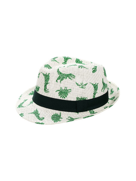 Flapjackkids Kids' Hat Fedora Straw White