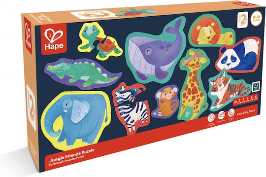 Παιδικό Puzzle Jungle Friends 40pcs Hape