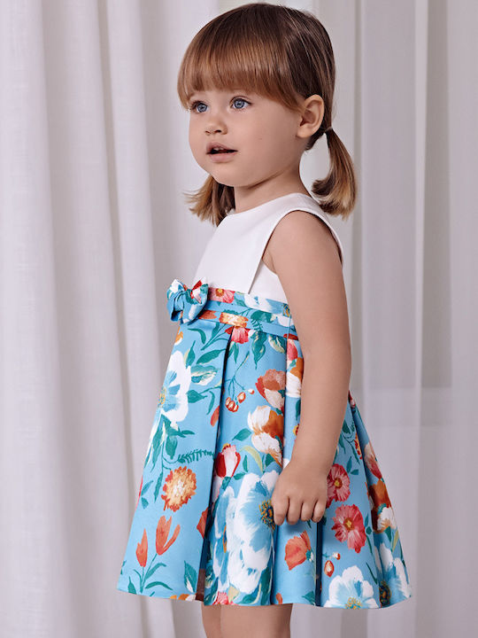 Abel & Lula Kids Dress Satin Blue