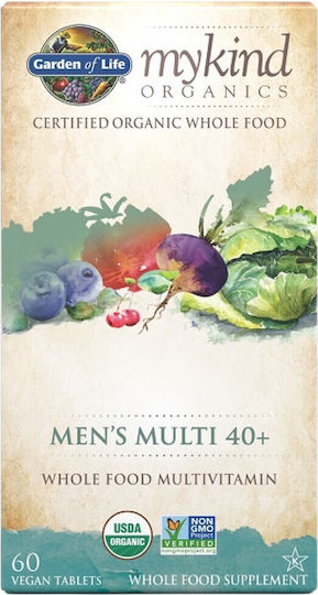 Garden Of Life Mykind Organics Men's Multi 40+ Мултивитамин 60 Таблетки