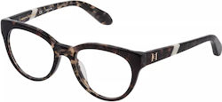 Carolina Herrera Femei Plastic Rame Ochelari Ochi de pisică Negru VHN 612M 0AFF