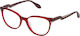 Carolina Herrera Plastic Eyeglass Frame Cat Eye Brown VHN 591M 05AC