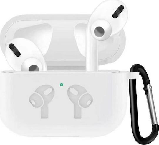 Case Silicone with Hook in Transparent color for Apple AirPods 3