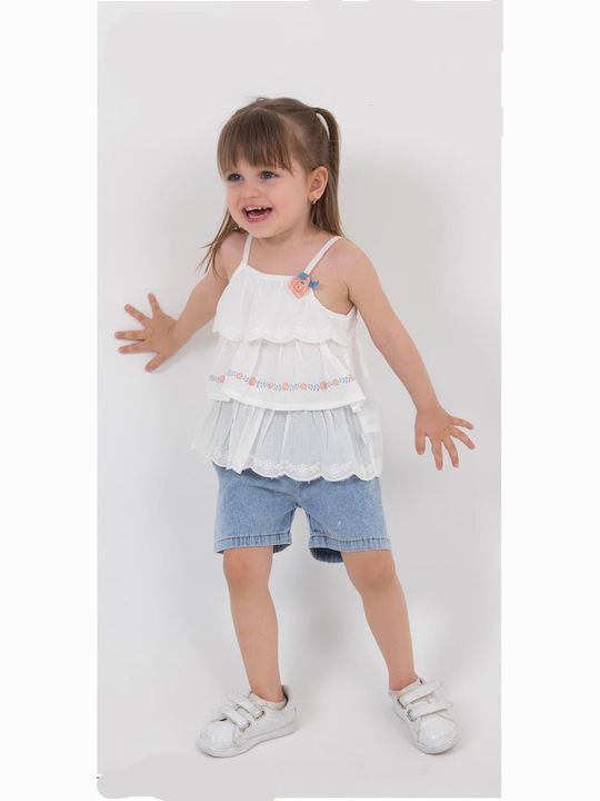 Trendy Shop Kids Set with Shorts Summer 2pcs Blue