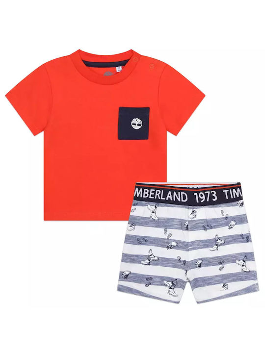 Timberland Kids Set with Shorts Summer 2pcs PORTOOKALI