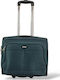 Playbags Cabin Fabric Green Suitcase With 4 Wheels Height 40cm