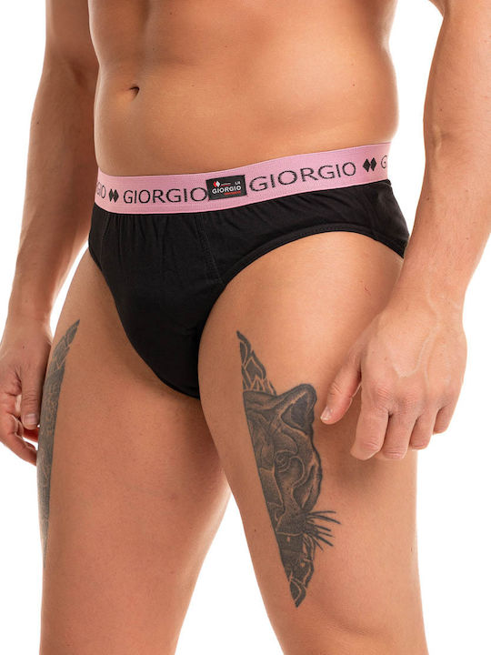 Giorgio Herren Slips Black/ Pink 1Packung