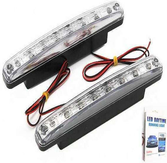 Rectangle Daytime Running Lamps Car LED 12V 4cm 1pcs