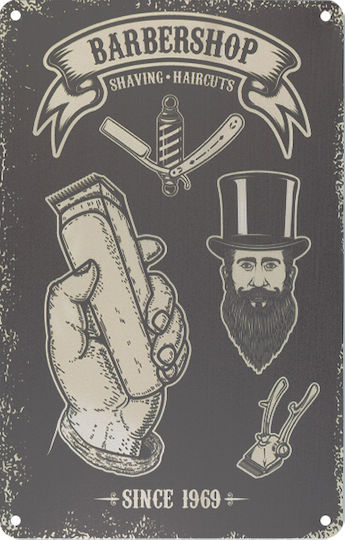Activeshop Αξεσουάρ Κομμωτηρίου-Αισθητικής Plaque Barber B047