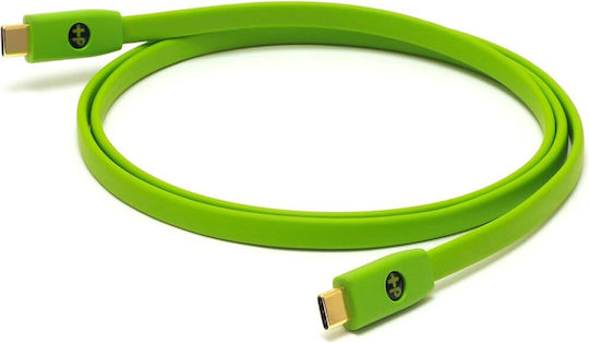 Oyaide USB 2.0 Cable USB-C male - USB-A Πράσινο 1m