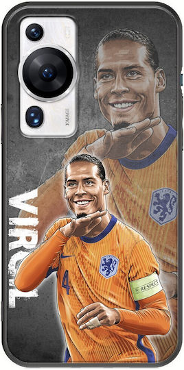 Евро 2024 Virgil Van Dijk Huawei P60 Pro Черен Tpu Черен силиконов калъф за мобилен телефон