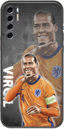 Euro 2024 Virgil Van Dijk Tcl 20s 20 5g 20l 20l+ Negru Tpu Negru Silicon