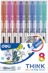 Deli Rollerball Set 8 Pieces
