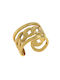 Women's Gold Plated Steel Ring