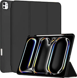 Techsuit Flip Cover Σιλικόνης (iPad Pro 2024 13" / iPad Pro 2025 13") Μαύρη
