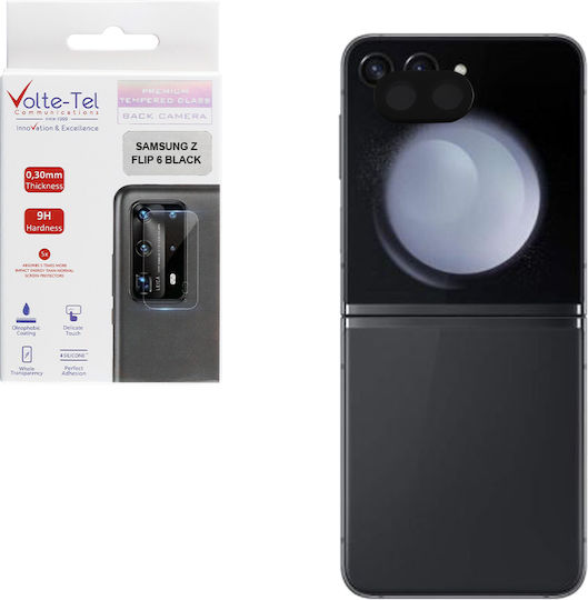 Volte-Tel Προστασία Κάμερας Tempered Glass Μαύρο για το Samsung Z Flip