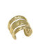 Women's Gold Plated Steel Ring