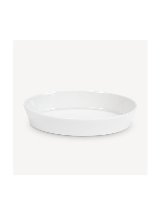 Pillivuyt Porcelain Round Heat-Resistant Cookware 37x27x6cm