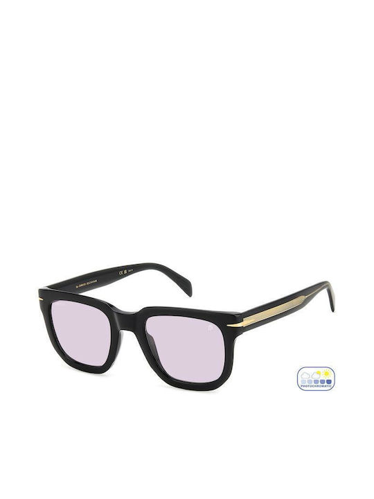 David Beckham Unisex Sunglasses with Purple Pla...