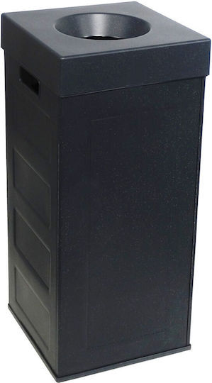 Green City International Plastic Waste Bin 70lt Black