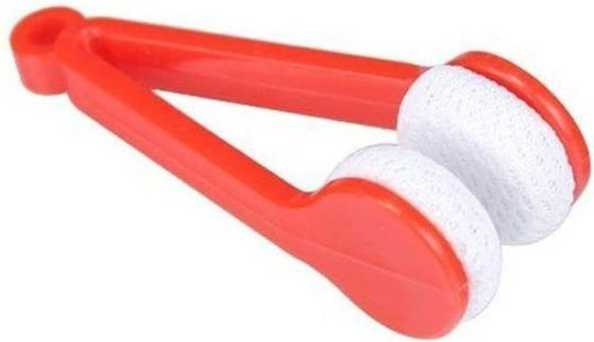 Microfiber Double-ended Instrument Cleaning Maintaining Eyeglass Lenses 7x2 Cm Red