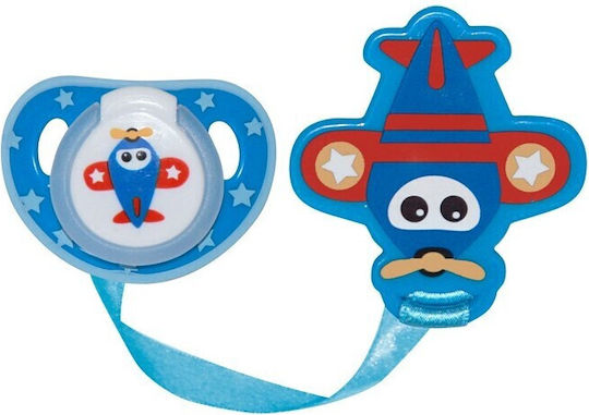 Lorelli Pacifier Silicone Airplane - Blue for 0+ months