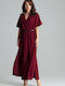 Lenitif Maxi Kleid Rot