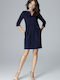 Lenitif Dress Navy Blue