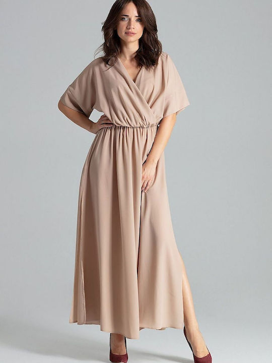 Lenitif Maxi Kleid Beige