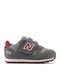 373 Hook And Loop Kids Sports Shoes Running with Hoop & Loop Closure Grey