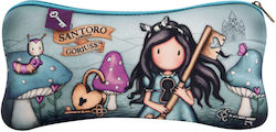 Santoro Fabric Gray Pencil Case Curiosity with 1 Compartment