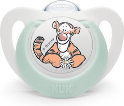 Nuk Star Silicone Pacifier Tiger - White/Mint for 0-6 Months Nuk Star Silicone Pacifier Tiger - White/Mint for 0-6 Months
